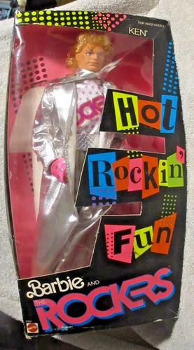 Vintage Barbie & The Rockers Ken Hot Rockin’ Fun 1986 Mattel #3131 NIB Free Ship