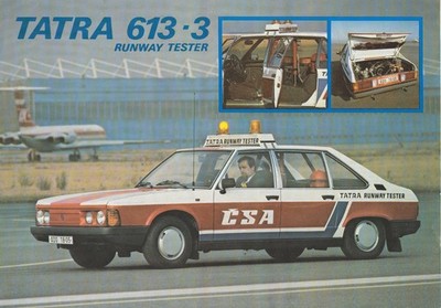 BROCHURE BROCHURE TATRA 613-3 RUNWAY TESTER 1989 -German-