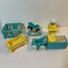 Vintage Fisher Price Little People Play Family Nursery Set #761 7pc crib baby