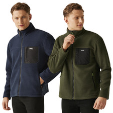 Regatta Mens Frankie Full Zip Outdoor Warm Winter Borg Fleece Jacket