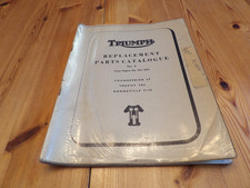 Triumph Motorcycle Replacement Parts Catalog Thunderbird 6t Trophy Tr6 T120