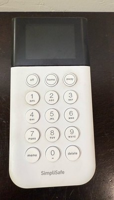 SimpliSafe SSKP3 Home Security System Wireless Keypad Remote White GENUINE w1