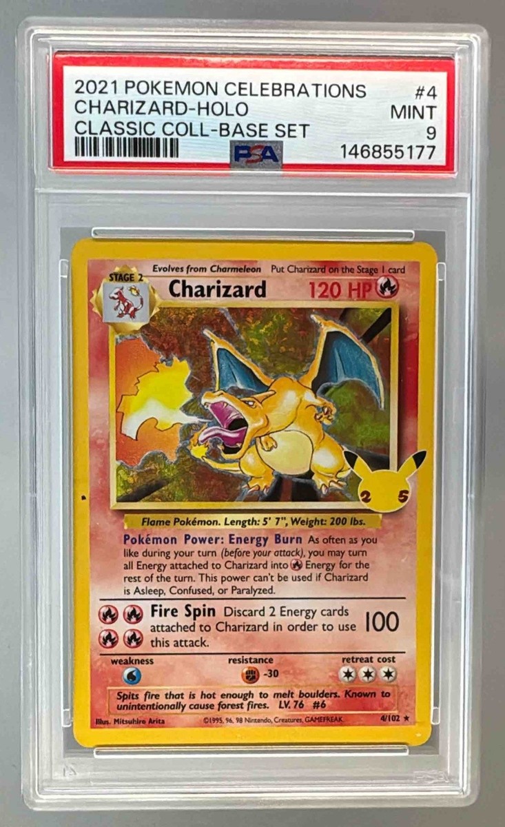 2021 Pokemon Sword & Shield Celebrations Classic 4 Charizard Holo
