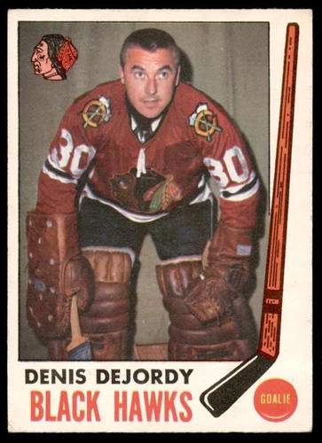 1969-70 O-Pee-Chee Denis DeJordy #66 Chicago Blackhawks