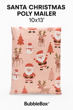 Santa Christmas Poly Mailers 10x13 Shipping Envelopes Holiday  Bgas 25/50/100