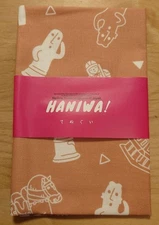 Haniwa Tenugui Hand Towel All-Over Pattern Used