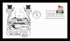 DR JIM STAMPS US COVER FLAG OVER WHITE HOUSE 6C COIL FDC LOWRY CACHET