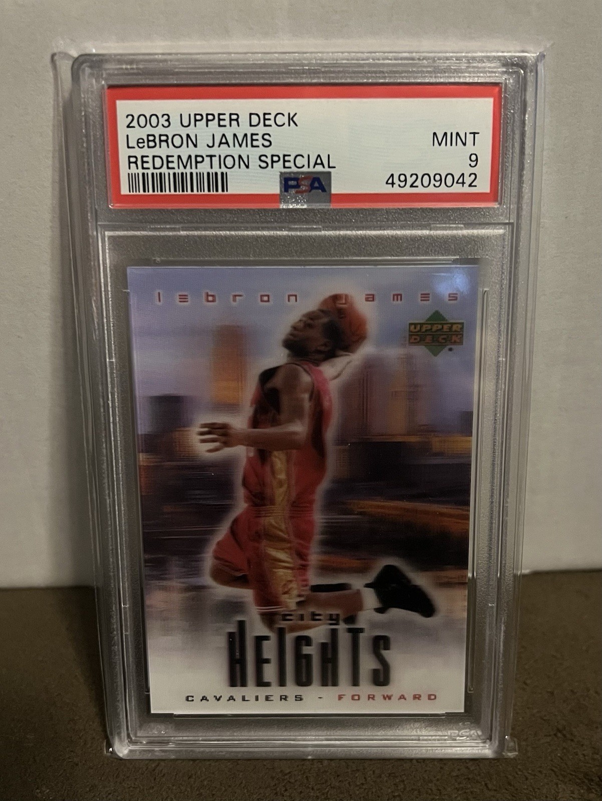 2003 Upper Deck Lebron James Redemption Special Rookie PSA 9 Cavaliers Lakers