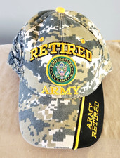 U.S. ARMY Hat Military ARMY RETIRED Official Licensed Baseball Cap Camoflage