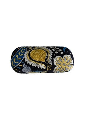 Vera Bradley Floral Clamshell Eyeglasses Sunglasses Hard Case Ellie Blue Yellow