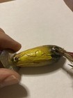Vintage Heddon Dowagiac Crab Wiggler Wooden Glass Eye Lure — photo 3