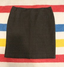 VTG 90s Ralph Lauren Collection USA Silk Lined Brown Cashmere Tweed Skirt 12