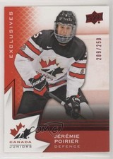 2020 Upper Deck Team Canada Juniors Hlinka Exclusives /250 Jeremie Poirier sk2