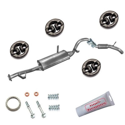 Endschalldämpfer Auspuff +Montagezubehör für Suzuki Vitara 1.6 8V nicht fur 2tg.