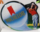 Vintage "RARE" Michelob Beer Golfer Metal Sign 1990 Bar Garage Advertising A&B