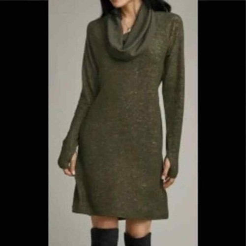 CAbi Solace Olive Green Cowl-Neck Comfy 