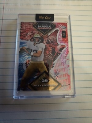 2024 Wild Card Riley Leonard Double Eagle PRC 1/1 Notre Dame No. AMAD-RL