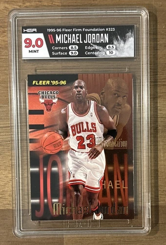 Michael Jordan - 1995-96 Fleer #323 HGA 9 Firm Foundation Bulls HOF G166T