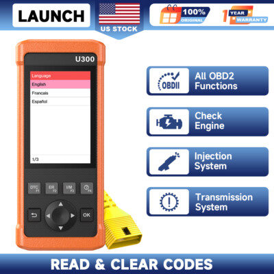 Check Engine Code Reader Car OBD2 Scanner Injector Transmission Diagnostic Tool