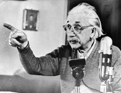 Albert Einstein Albert Einstein physicist Germany- USA portrait pr- Old Photo