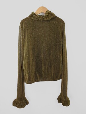 NWT FW00 GUCCI x TOM FORD Women Sz IT 40 US 4 Golden Shimmer