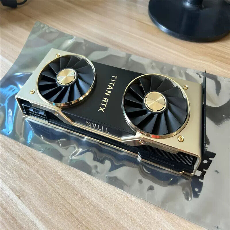 NVIDIA Titan RTX 24GB GPU GDDR6 PCIe 3.0 CUDA Graphics Video NVIDIA Titan RTX 24GB GPU GDDR6 PCIe 3.0 CUDA Graphics Video