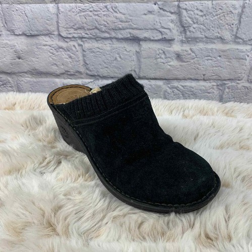 ugg black suede clogs