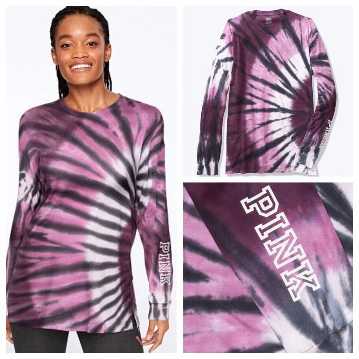 Victoria secret pink tie dye sale long sleeve