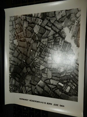 Aerial photograph of fields near Normandy, France, June 1944. WHERE EXACTLY ?