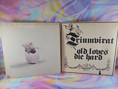 Lot of 2 Triumvirat Records (VG+) Illusion on a Double Dimple, Old Loves