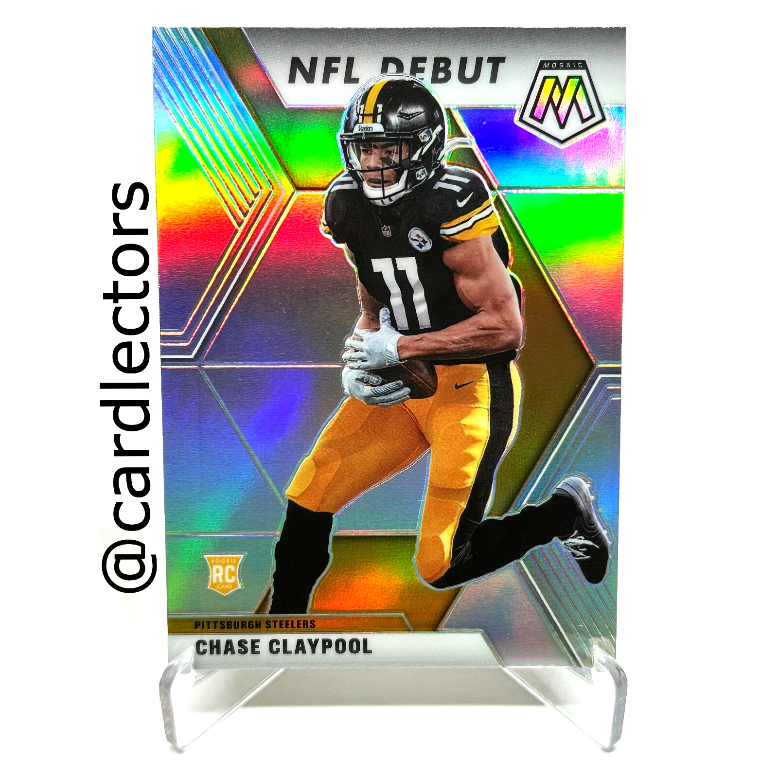 2020 Panini Mosaic CHASE CLAYPOOL NFL Debut #278 RC Silver PRIZM SP STEELERS