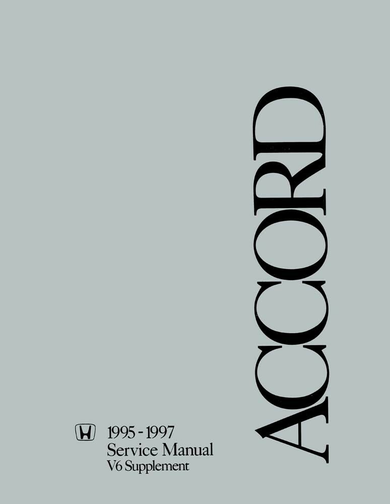 1995 1996 1997 Honda Accord V6 Engine Shop Service Repair Manual
