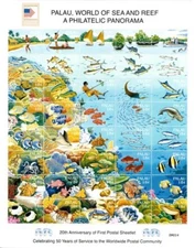 Palau 2006 - Sea Reef Fish - Washington Expo - Sheet of 40 Stamps Scott #854 MNH
