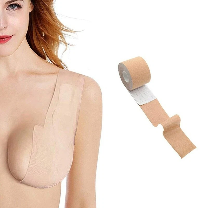 Silicone Self Adhesive Breast Lift Tape Push Up Invisible Strapless Pasties  Bra