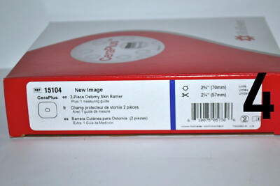 1 box of 5 New Image Skin Barriers 15104 Floating Flange 2-1/4'' CTF Exp.2028