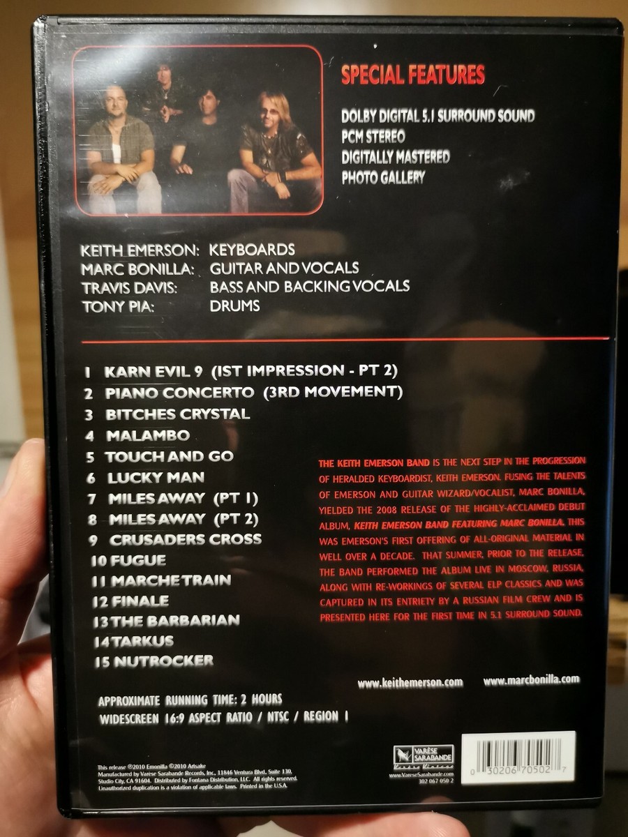 【中古】 輸入洋楽DVD VARIOUS ARTISTS / MOSCOW KEITH EMERSON BAND FEATURING MARC BONILLA (輸入盤) 81vK44kmIkL._UF1000,1000_QL80_.jpg