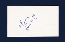 Murray Baron signed hockey index card