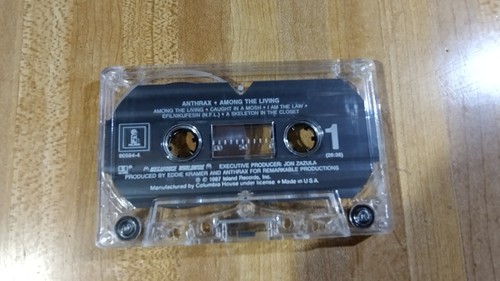 Anthrax Among The Living,cassette,1987,island records! - Picture 4 of 5