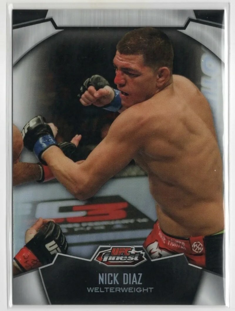 2012 Topps Finest UFC Nick Diaz ROOKIE CARD RC Refractor Parallel #26