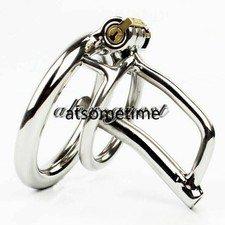 Male Chastity Device Stainless Steel Chastity Cage Lock Metal Belt Restrain