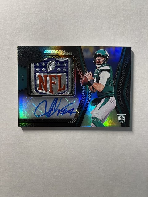 James Morgan 2020 Panini Certified NFL Logo Shield Rookie Patch Black Auto 1/1