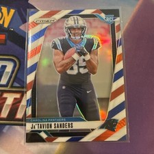 2024 Prizm Football Red White Blue Prizm RWB Rookie Jatavion Sanders #343 RC