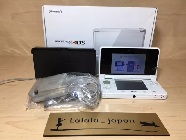 Nintendo 3DS Pure white Console Japanese ver free shipping fast shipping  From JP