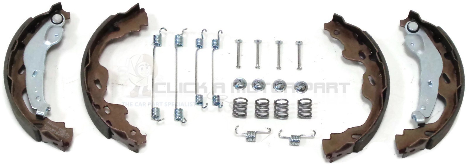 REAR BRAKE SHOES SET OF 4 + FITTING KIT FOR TOYOTA AYGO 1.0 1.4 HDI