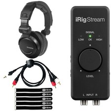 iRig DJ Live Stream USB Audio Interface for iOS/Android/MAC/PC w Headphone