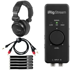 iRig DJ Live Stream USB Audio Interface for iOS/Android/MAC/PC w Headphone