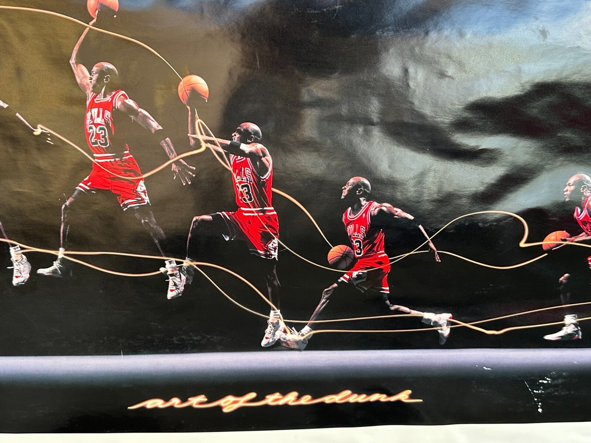 1992 MICHAEL JORDAN ART OF THE DUNK 24x35.5