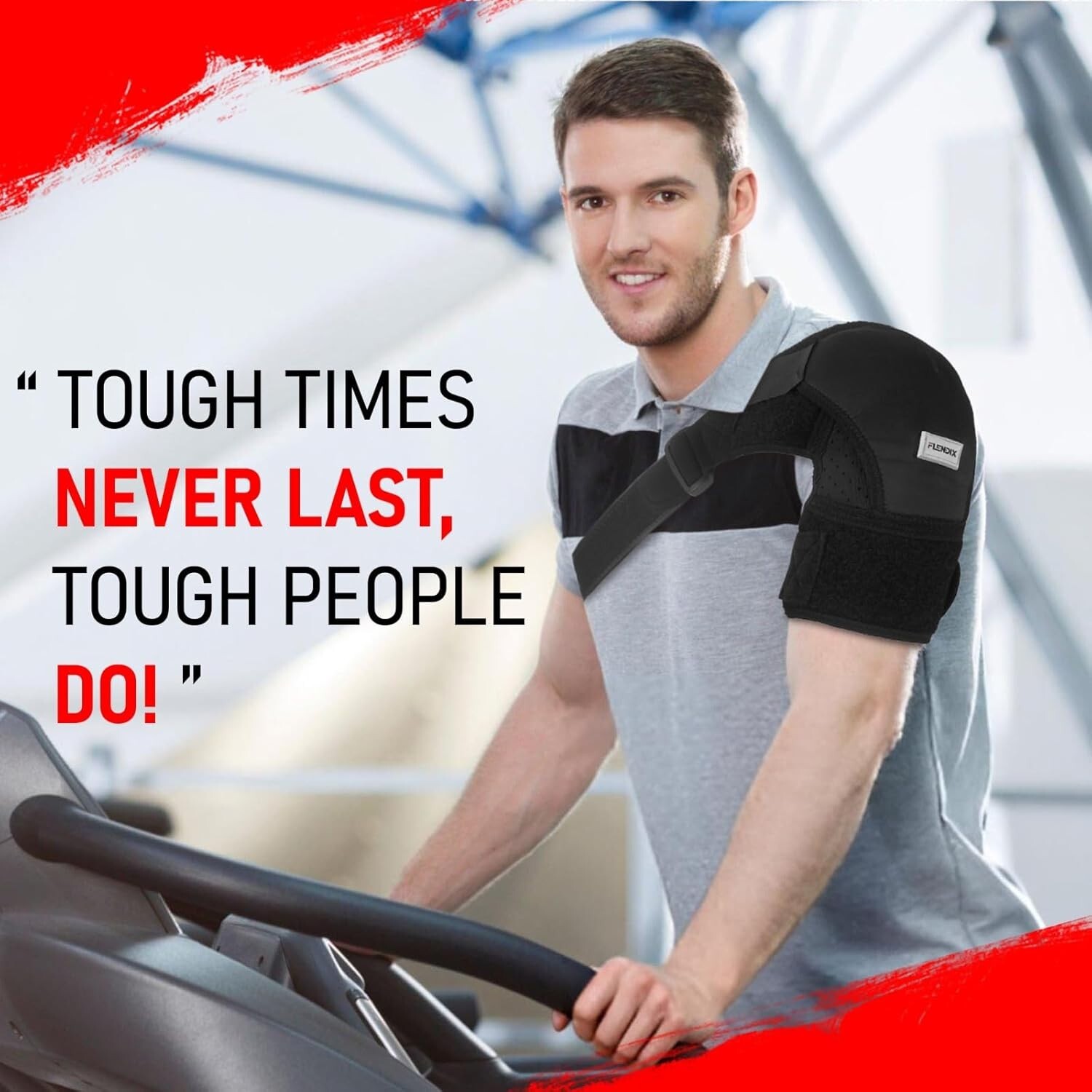 Adjustable Shoulder Support Brace for Men & Women - Pain Relief for Rotator Cuff