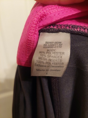 Champion Womens skort/skirt size L/large Gray Pink Athletic shorts underneath 🌻 - Picture 3 of 4