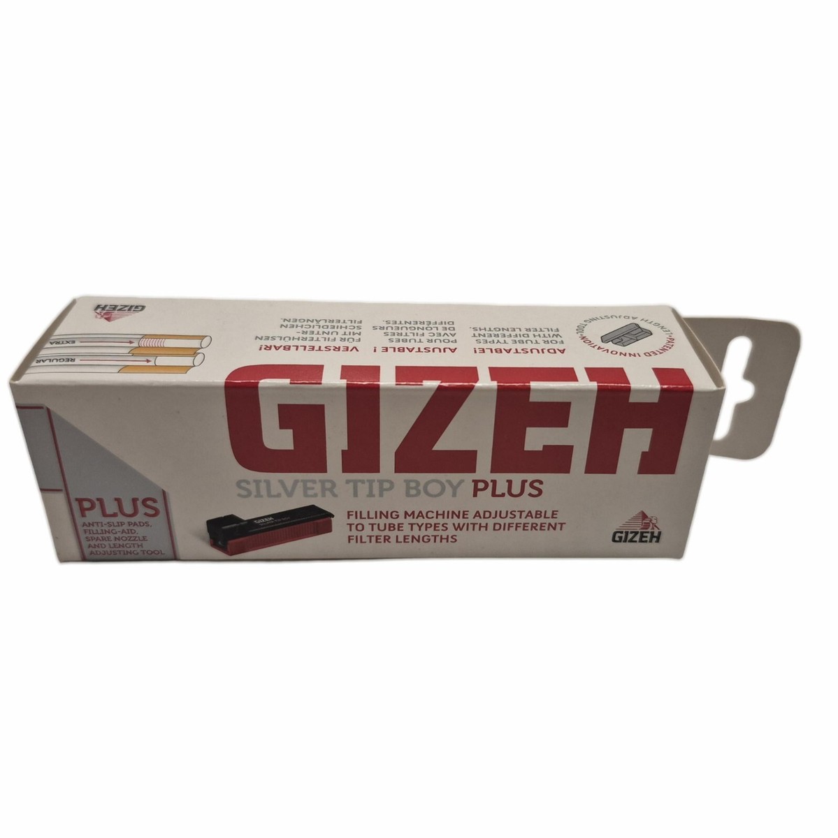 GIZEH Silver Tip Boy PLUS Injector Machine for King Size Tubes - Made in  Germany